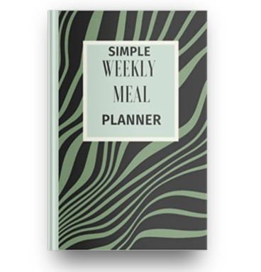 Simple Weekly Meal Planner green