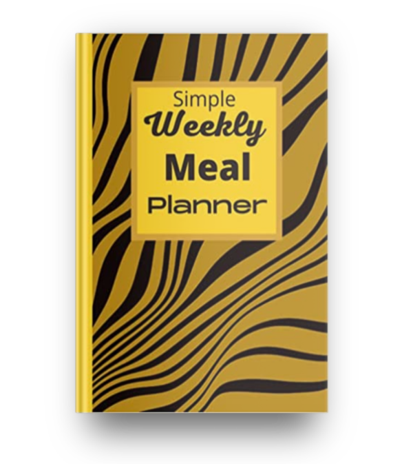 Simple Weekly Meal Planner yellow