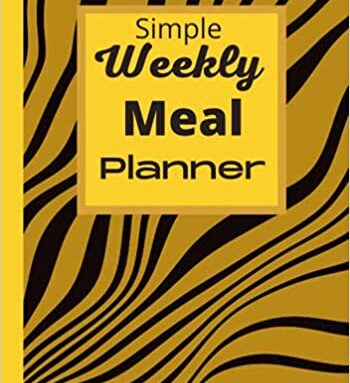 simple weekly meal planner yellow edition