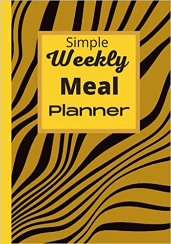 simple weekly meal planner yellow edition