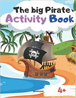 pirate activity book for kids cover