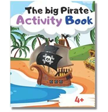 pirate actrivity book for kids book cover