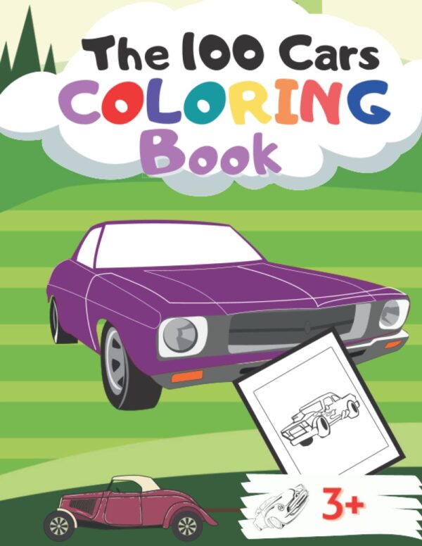 the 100 cars coloring book for kids