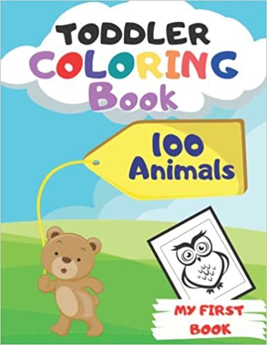 toddler coloring book 100 animals