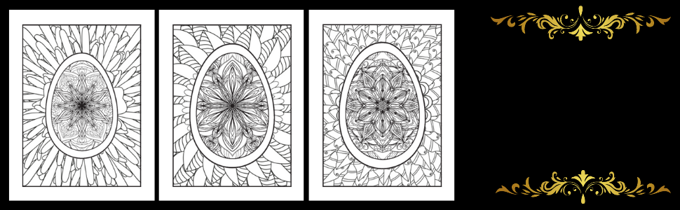 easter coloring book banner